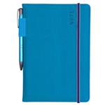 AMOS note A5 lined - blue/blue rubber band