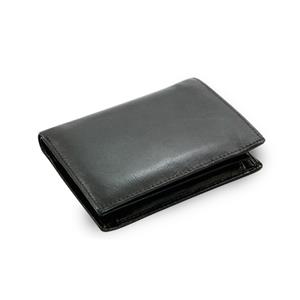 Black mens leather wallet