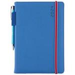 Diary AMOS daily A5 2024 Polish - blue/red rubber band