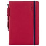 Diary AMOS daily A5 2024 Polish - red/blue rubber band