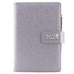 Diary BRILIANT daily B6 2024 - silver