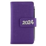Diary BRILLIANT weekly pocket 2024 Slovak - violet
