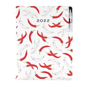 Diary DESIGN daily A4 2022 PL - Chilli