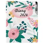 Diary DESIGN daily A4 2024 - Flowers