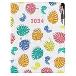 Diary DESIGN daily A4 2024 - Leaves
