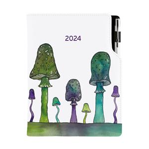Diary DESIGN daily A5 2024 CZ - Mushrooms