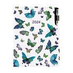 Diary DESIGN daily A5 2024 PL - Blue Butterfly