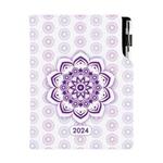 Diary DESIGN daily A5 2024 SK - Mandala violet