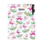Diary DESIGN daily B6 2024 - Flamingo