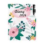 Diary DESIGN daily B6 2024 - Flowers