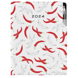 Diary DESIGN weekly A4 2024 - Chilli
