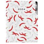 Diary DESIGN weekly A4 2024 - Chilli