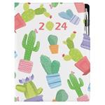 Diary DESIGN weekly A4 2024 PL - Cactus