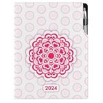 Diary DESIGN weekly A4 2024 PL - Mandala red