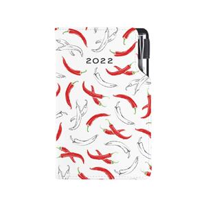 Diary DESIGN weekly pocket 2022 SK - Chilli
