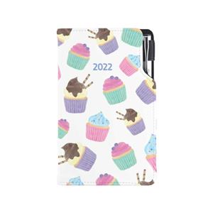Diary DESIGN weekly pocket 2022 SK - Cupcake