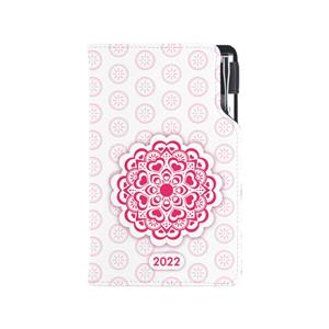 Diary DESIGN weekly pocket 2022 SK - Mandala red