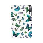 Diary DESIGN weekly pocket 2024 CZ - Blue Butterfly