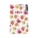 Diary DESIGN weekly pocket 2024 SK - Strawberry