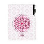 Diary DESIGN weekly special A5 2024 - Mandala red