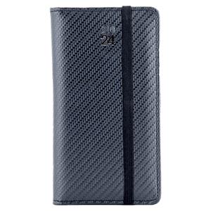 Diary ELASTIC weekly pocket 2024 Czech - grafit/black rubber band