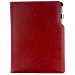 Diary GEP with ballpoint daily A4 2024 Polish - bordeaux