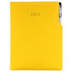 Diary GEP with ballpoint daily A4 2024 Polish - yelow