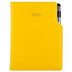 Diary GEP with ballpoint daily A5 2024 Polish - yelow