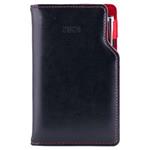 Diary GEP with ballpoint weekly pocket 2024 Polish - black/red velvet