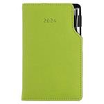 Diary GEP with ballpoint weekly pocket 2024 Polish - light green
