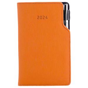 Diary GEP with ballpoint weekly pocket 2024 Slovak - orange