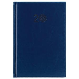 Diary LIBRA daily A5 2024 Czech - dark blue