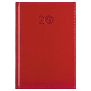 Diary LIBRA weekly A5 2024 Czech - red