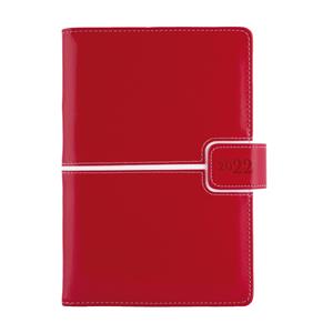 Diary MAGNETIC daily A5 2022 Czech - red/white