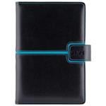 Diary MAGNETIC daily A5 2024 Polish - black/turquoise