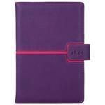 Diary MAGNETIC daily A5 2024 Polish - violet/pink