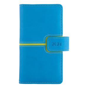 Diary MAGNETIC weekly pocket 2024 Polish - blue/green