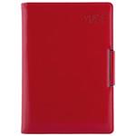Diary METALIC daily A5 2024 Czech - red