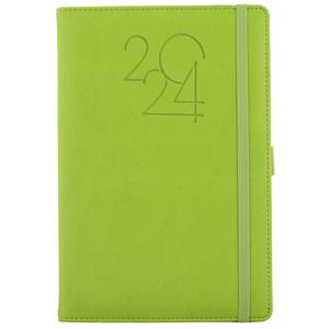Diary POLY weekly A5 2024 Czech - light green
