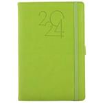 Diary POLY weekly A5 2024 Czech - light green