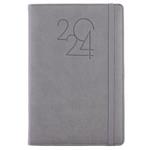 Diary POLY weekly A5 2024 Slovak - grey