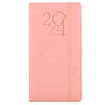 Diary POLY weekly pocket 2024 Polish - light pink