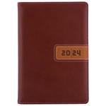 Diary RIGA weekly A5 2024 Czech - brown