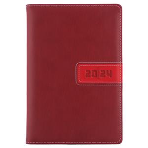 Diary RIGA weekly A5 2024 Czech - red