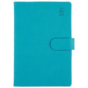 Diary SPLIT weekly B6 2024 - turquoise