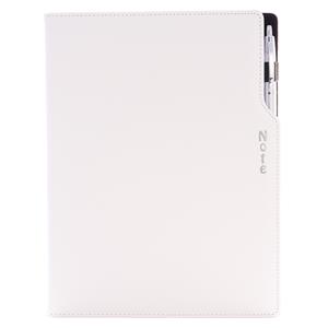 GAP note A4 lined - white/black stiching
