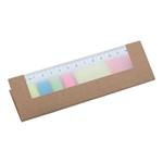 HENSA self-adhesive ticktets with ruler - brown