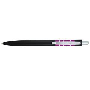 Kuličkové pero Aira - černá - fialová