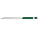 Kuličkové pero Bravo - bílá - zelená