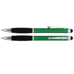Kuličkové pero Izzie - zelená - černá